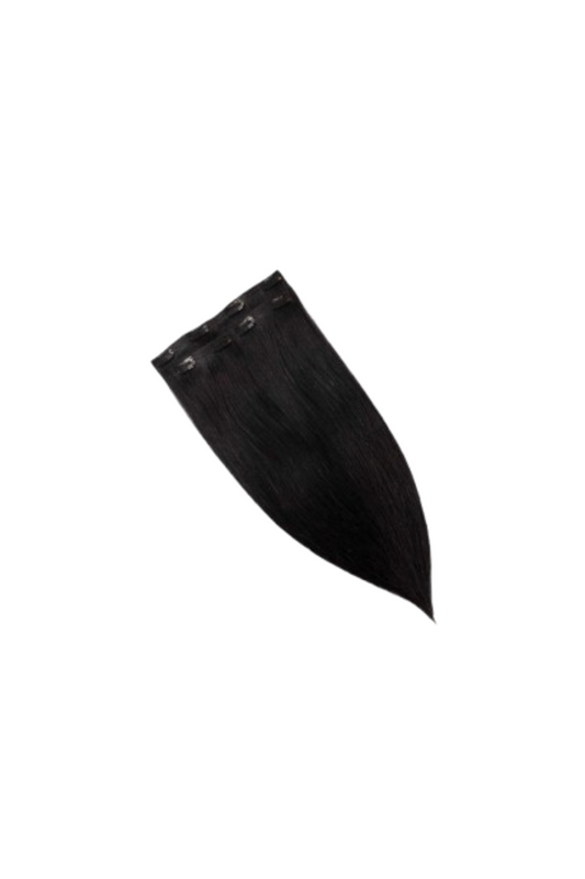 3-Set Clip-in Volumizer Natural Black Straight