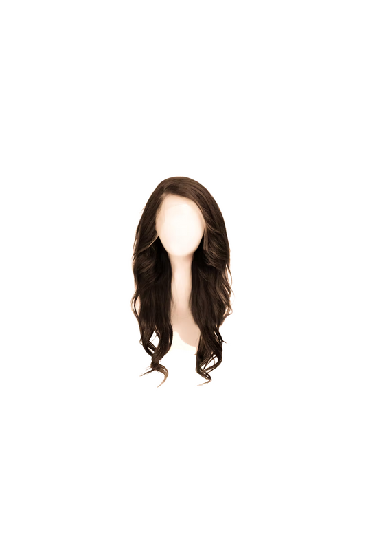 Dark Brown Wavy Front Lace Wig