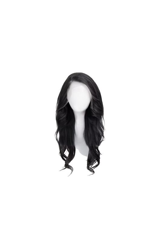 Natural Black Wavy Front Lace Wig
