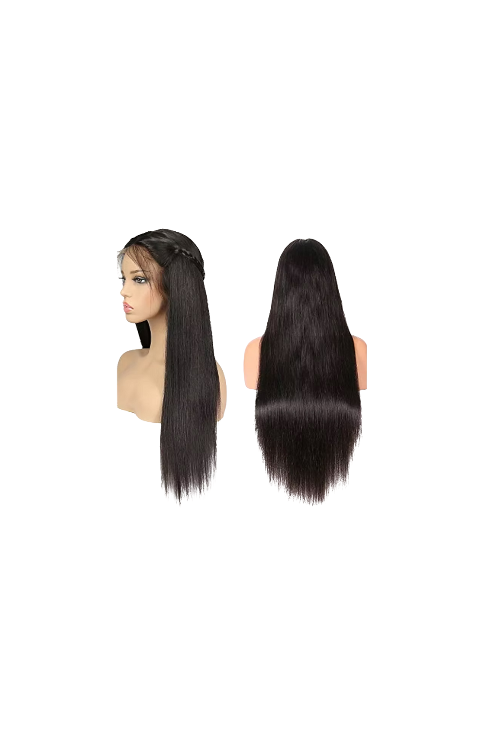 Natural Black Wavy Front Lace Wig