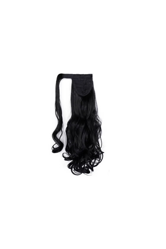 Natural black Wavy Ponytail Hair Extension