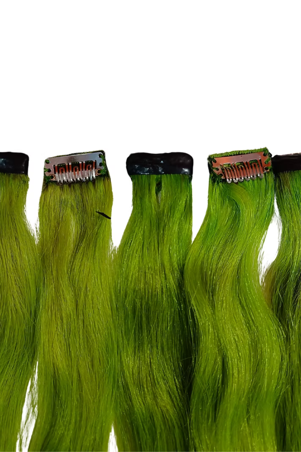Parrot Green Hair Streaks