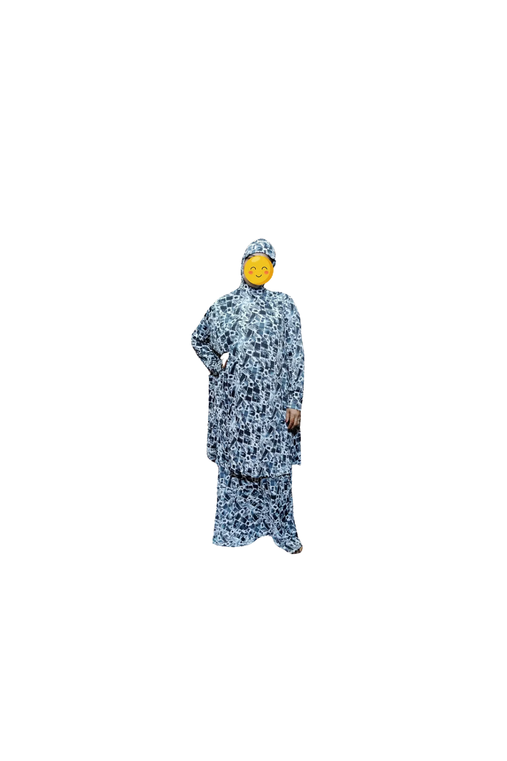 Black & white African Kaftan