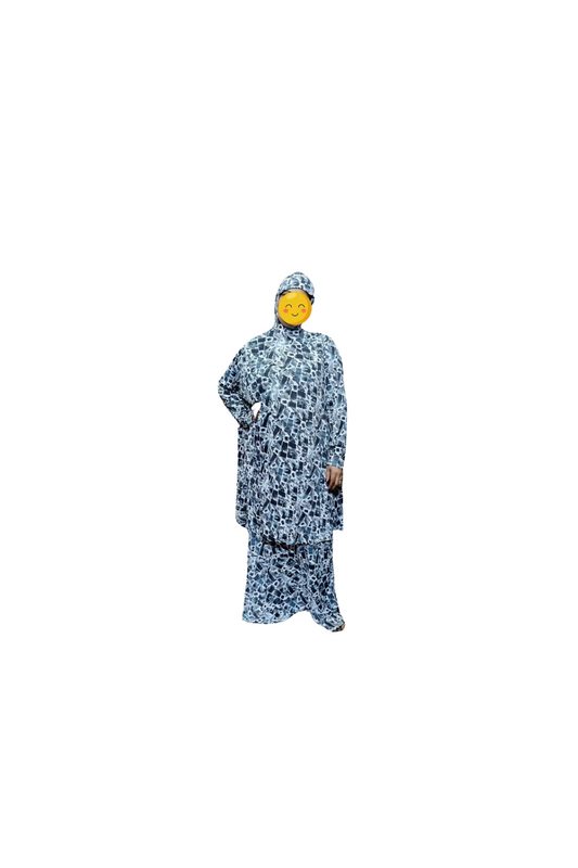 Black & white African Kaftan