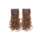 Dark Brown Curly 7 Clip-in Set Volumizer