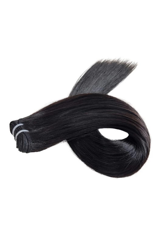 Natural Black Straight Weft Human Hair Extension
