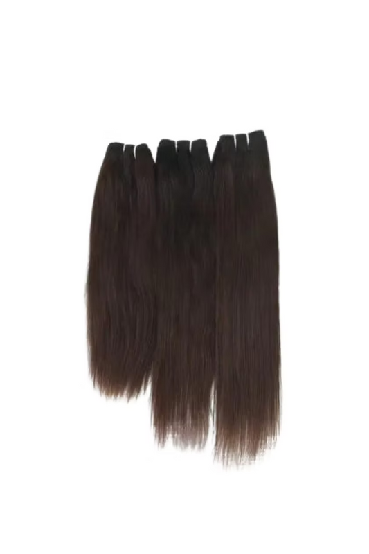 Natural Brown Straight Weft Human Hair Extension