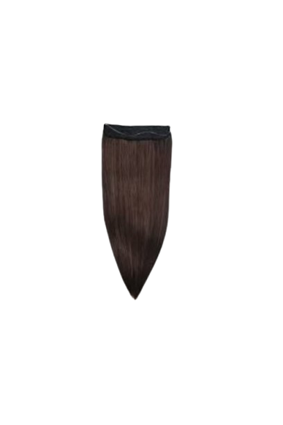 Dark Brown Straight Halo Hair Extension